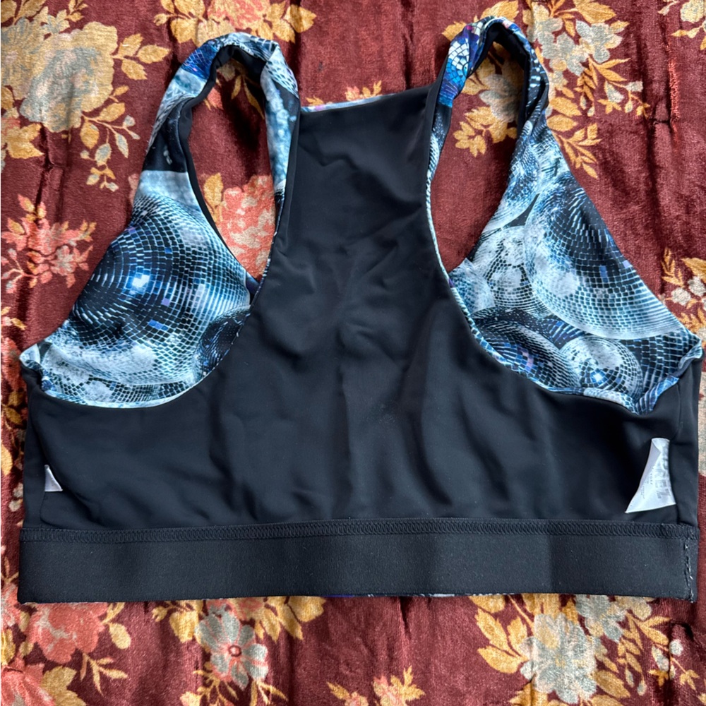 Terez Disco Ball Print Women's Sports Bra - Picture 5 of 5